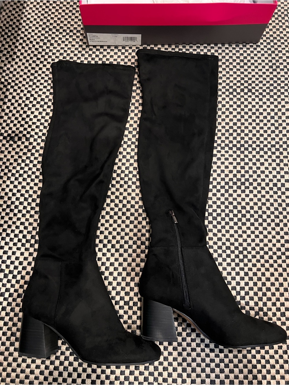 Brand New!! Vince Camuto Black Over-the-Knee Block Heel Boots…never worn!